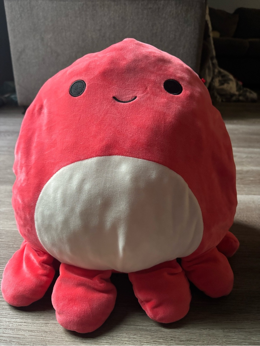 Squishmallows Red Octopus Plush with White Belly